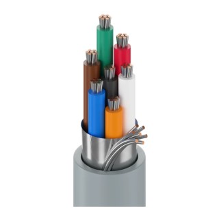 Belden 7 Core Multi-Core Industrial Cable 305 m Silver Sheath Polyvinyl Chloride 300V 9537 060U1000