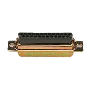 ITT Cannon DIKD 1.5-PV BU 9 Way Straight Cable D-Sub Connector with Clinch Nut and Float Female 110973-0019