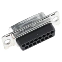 ITT Cannon DIKD 1.5-PV BU 15 Way Straight Cable D-Sub Connector Male 1000V 5A Steel Housing 110974-0033
