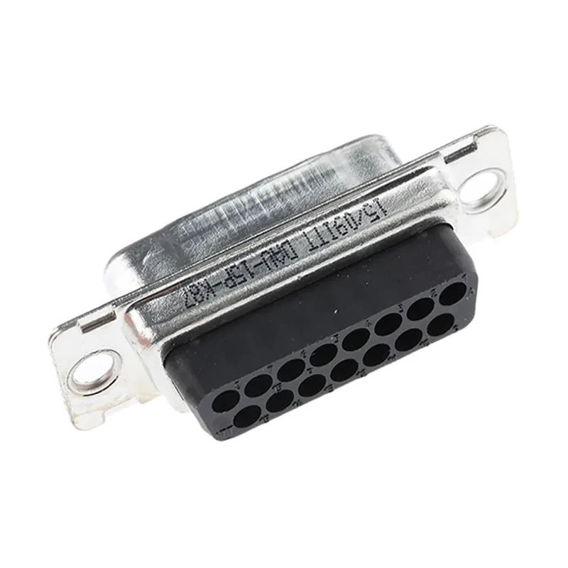 ITT Cannon DIKD 1.5-PV BU 15 Way Straight Cable D-Sub Connector Male 1000V 5A Steel Housing 110974-0033