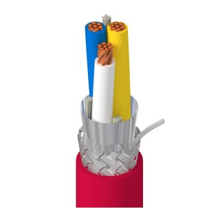 Belden 1348A Series Multi-Core Industrial Cable 3 Cores 305 m Red Sheath Polyvinyl Chloride 1348A 0021000