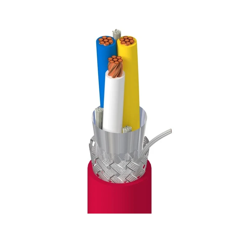 Belden 1348A Series Multi-Core Industrial Cable 3 Cores 305 m Red Sheath Polyvinyl Chloride 1348A 0021000