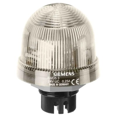 Siemens Clear Beacon LED Bulb 24V AC/DC, Steady Light Effect, Bayonet Mount Flush, IP65 