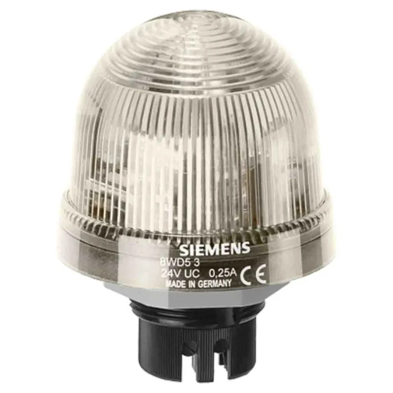 Siemens Clear Beacon LED Bulb 24V AC/DC, Steady Light Effect, Bayonet Mount Flush, IP65 