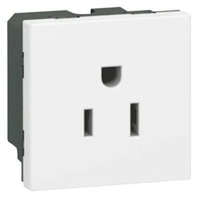Legrand 15A White 1 Gang Plug Socket Mosaic Indoor, NEMA 5-15R 0 775 04