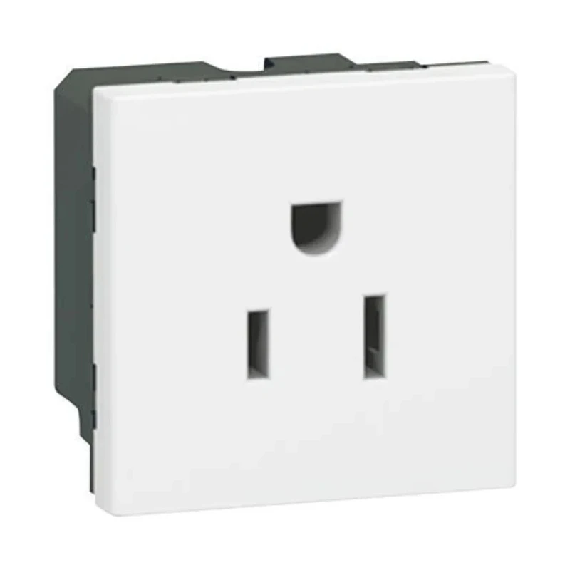 Legrand 15A White 1 Gang Plug Socket Mosaic Indoor, NEMA 5-15R 0 775 04