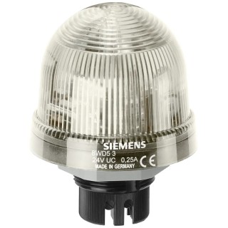 Siemens Clear Beacon 230V AC/DC Steady Light Bayonet Mount, Flush, LED Bulb IP65 8WD5300-1AE