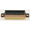 ITT Cannon DIKD 1.5-PV BU 15 Way Straight Cable D-Sub Connector with Clinch Nut and Float Female 110975-0019