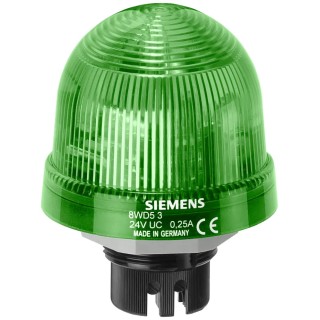 Siemens Green Beacon 230V AC/DC Steady Bayonet Mount Flush LED Bulb, IP65 