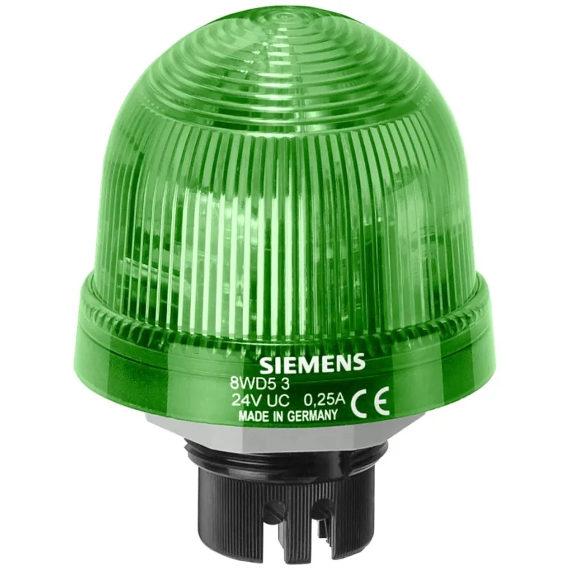 Siemens Green Beacon 230V AC/DC Steady Bayonet Mount Flush LED Bulb, IP65 