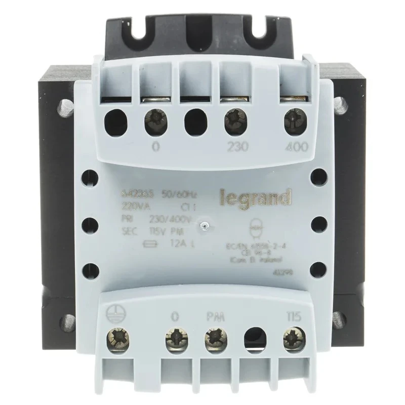 Legrand 1 Output 220 VA Chassis Mount Transformer, 115 V, IEC/EN 61558-2-6, IEC/EN 61558-2-2, UL506 UL506