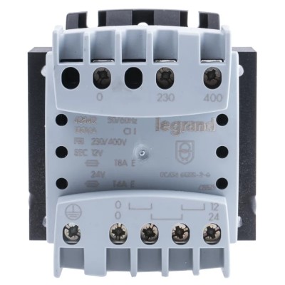 Legrand 100 VA DIN Rail Transformer, 230 to 400 V Primary, 230 V Secondary, IEC/EN 61558-2-4, EN 61131-2, IEC/EN 0 428 42