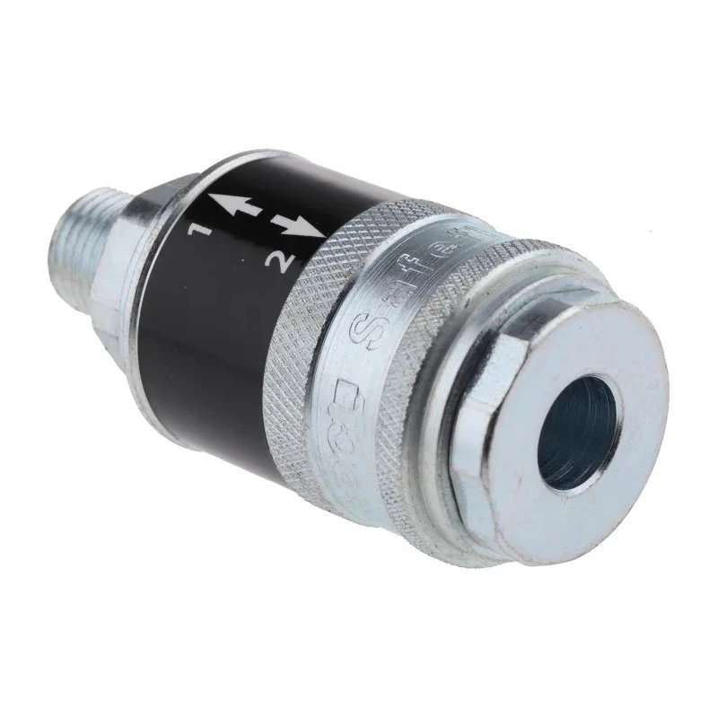 PCL Steel Pneumatic Quick Connect Coupling 1/4 in Female R Thread, Corrosion Resistant Finish SC21CM