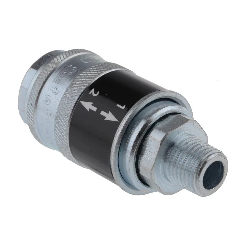 PCL Steel Pneumatic Quick Connect Coupling 1/4 in Female R Thread, Corrosion Resistant Finish SC21CM
