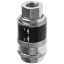 PCL Steel Pneumatic Quick Connect Coupling 1/4 in Female Rp, Corrosion Resistant, Max 14 bar SC21CF