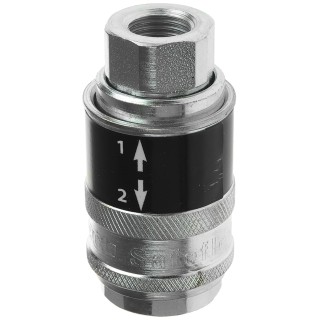 PCL Steel Pneumatic Quick Connect Coupling 1/4 in Female Rp, Corrosion Resistant, Max 14 bar SC21CF
