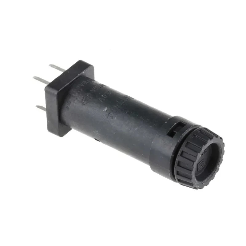 Schurter 10A PCB Mount Fuse Holder for 5 x 20 mm, 250V AC, Thermoplastic Body, Model 3101.0045