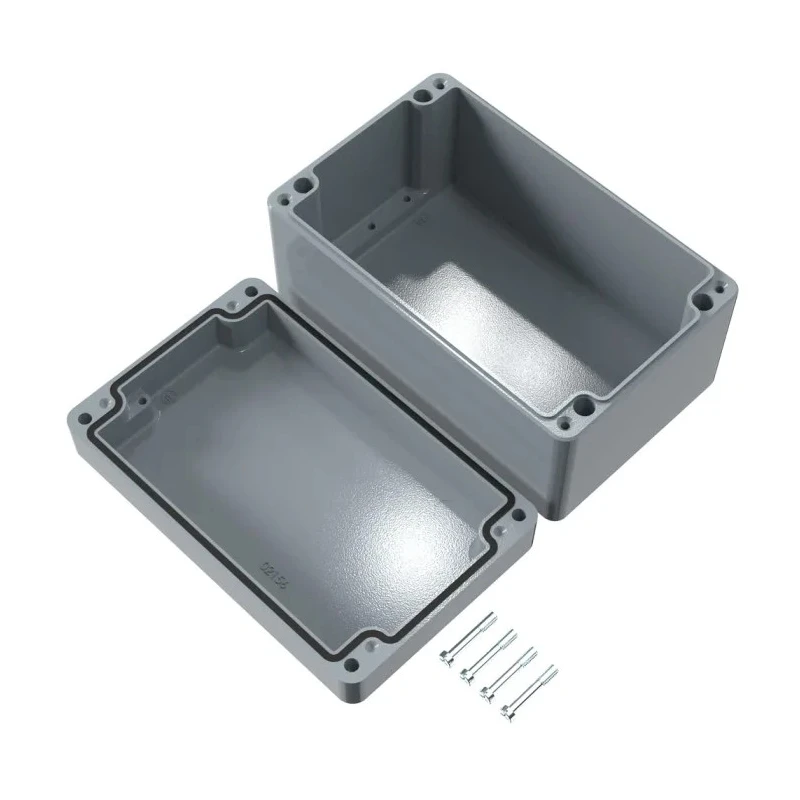 Rose Aluminium Standard Series Grey Lid Die Cast Aluminium Enclosure IP66 IK09 100 mm x 160 mm x 100 mm 01101608