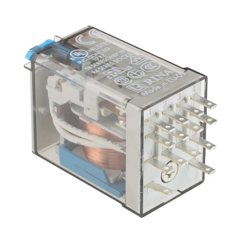 Finder Power Relay 12V DC Coil, 7A Switching Current, 4PDT Contact Configuration 55.34.9.012.0040