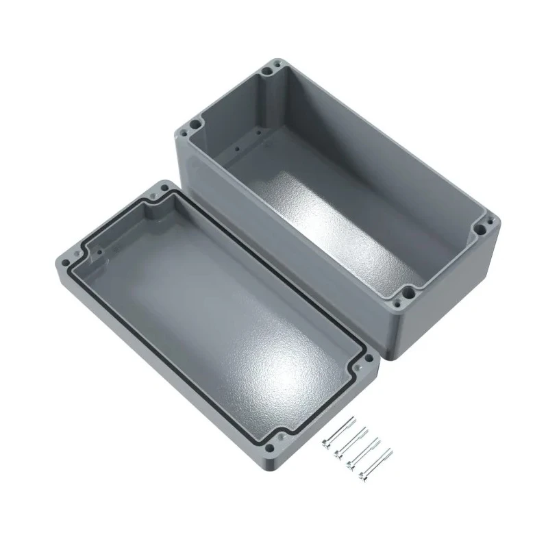 Rose Aluminium Standard Series Grey Grey Lid Die Cast Aluminium Enclosure IP66 IK09 200mm x 200mm x 100mm 01102008