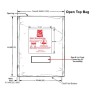 RS PRO Anti-Static Static Shielding Bag Black 355mm Width x 405mm Height Open Top 100 Pack 190-8423