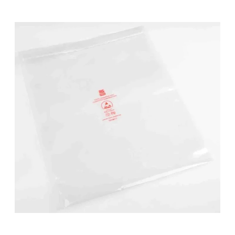 RS PRO Anti-Static Bag 76mm(W) x 127mm Clear Zipper Static Shielding Bag 190-8426