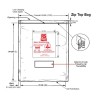 RS PRO Anti-Static Static Shielding Bag Black 50mm Width x 75mm Height with Zipper Closure 190-8430