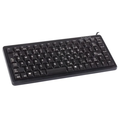 Cherry Wired USB Compact Keyboard, QWERTY (UK), Black G84-4100LCMGB-2