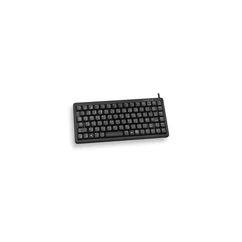 Cherry Wired USB Compact Keyboard, QWERTY (UK), Black G84-4100LCMGB-2