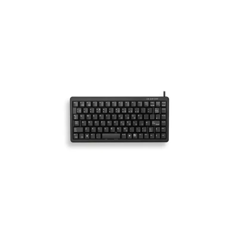 Cherry Wired USB Compact Keyboard, QWERTY (UK), Black G84-4100LCMGB-2