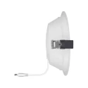 LEDVANCE Fluorescent Lamp Downlight 215 mm Diameter Aluminium Housing 25 W 220-240 V Warm White 3000 K DL ALU 4058075091498