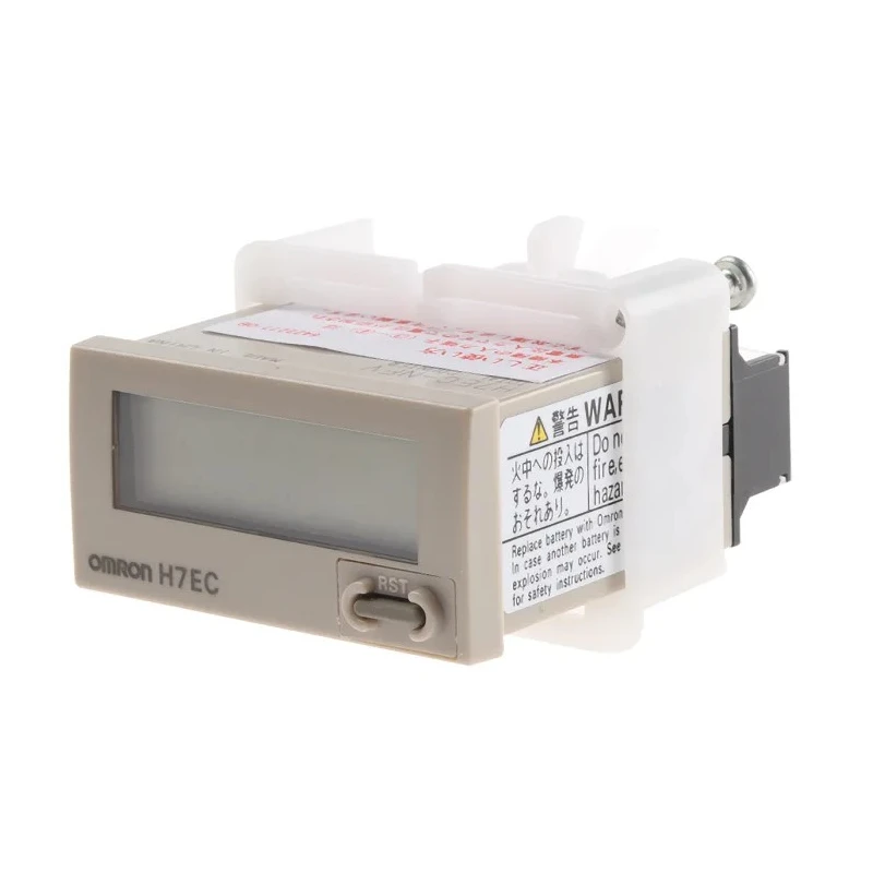 Omron Panel Mount 8 Digit Manual Reset Counter, 8.6mm Digit Height, 20 Hz Maximum Frequency H7EC