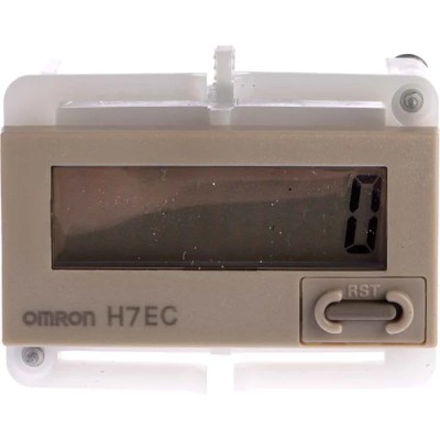 Omron 8 Digit Panel Mount Electronic Counter Manual Reset Compatible with Voltage Input Signals H7EC