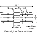 TDK 1 mH Ferrite Leaded Inductor, Axial Mount, Max SRF 1.2 MHz, Q 60, 200 mA DC Current, 3.8 Ω DC B82144A2105J000