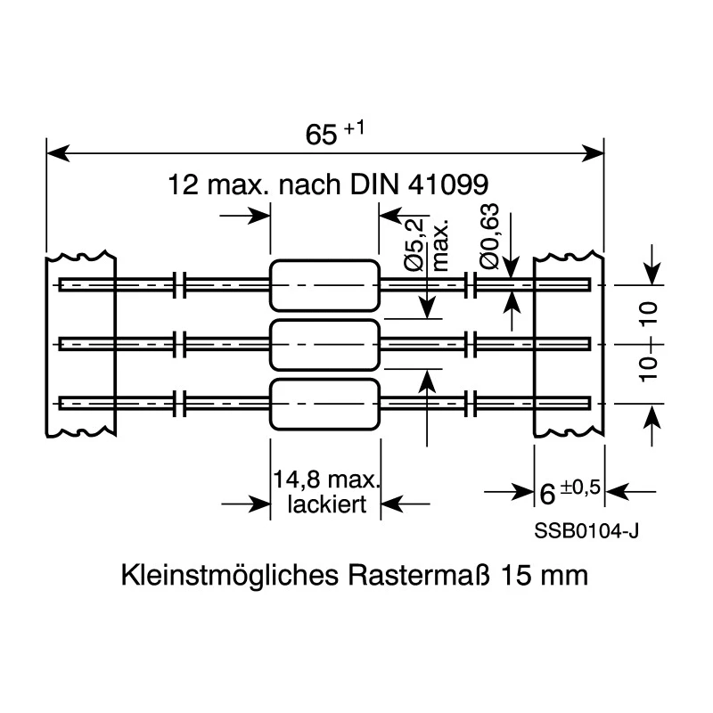 TDK 1 mH Ferrite Leaded Inductor, Axial Mount, Max SRF 1.2 MHz, Q 60, 200 mA DC Current, 3.8 Ω DC B82144A2105J000