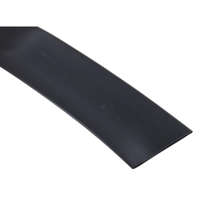 RS PRO Heat Shrink Tubing Black 25.4 mm Sleeve Dia. 3m Length Polyolefin 2:1 Shrink Ratio 389-707