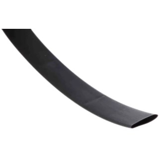 RS PRO Heat Shrink Tubing Black Polyolefin 9.5 mm Sleeve Diameter x 12 m Length 2:1 Ratio 389-678