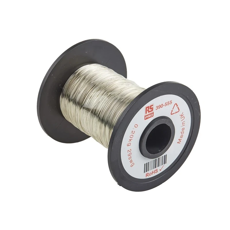 RS PRO 0.35 mm OD Tinned Copper Wire 234 m Reel 390-555