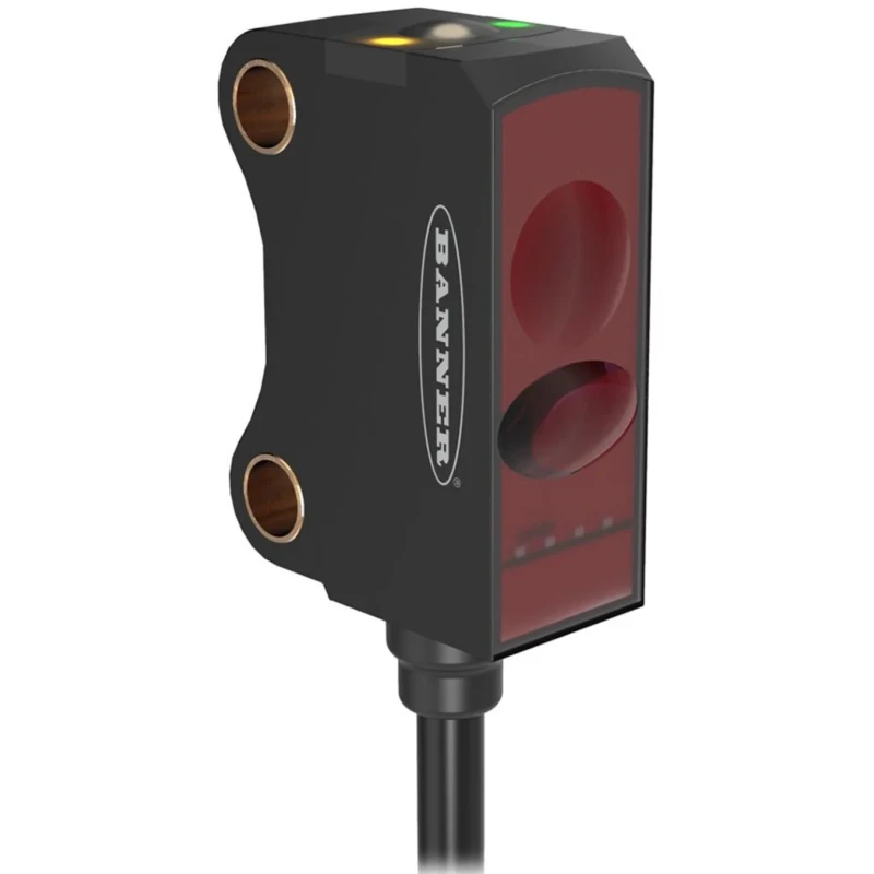 Banner Background Suppression Photoelectric Sensor, Rectangular, 5 mm to 70 mm Detection Range, PNP Output, IP67 VS8EAPAF70