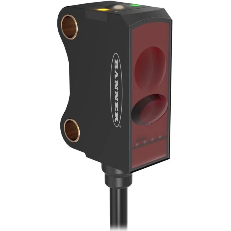 Banner Background Suppression Photoelectric Sensor Rectangular Style 2 mm to 15 mm Detection Range PNP Output IP67 VS8APFF15