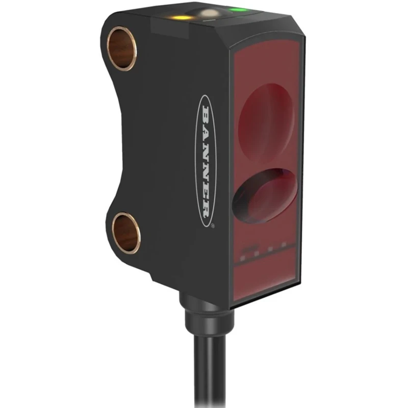 Banner Background Suppression Photoelectric Sensor Rectangular, Detection Range 5 mm to 70 mm, PNP Output, IP67 VS8EAPAF70Q