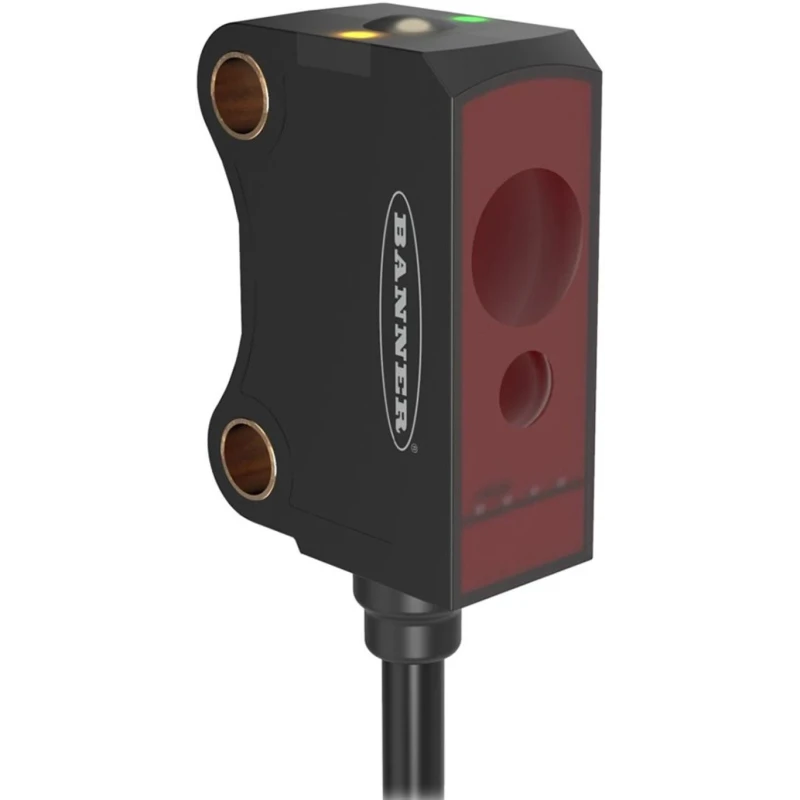 Banner Background Suppression Photoelectric Sensor Rectangular Style PNP Output IP67 Protection VS8EAPLAF70Q