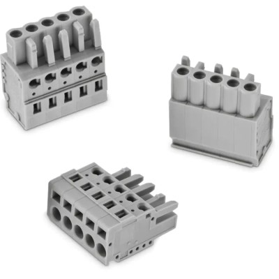 Wurth Elektronik 369B Series Pluggable Terminal Block 5-Contact 5 mm Pitch 1 Row 2.5kV 16A Polyamide 66 691369700005B