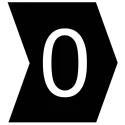 HellermannTyton Helagrip Slide-On Cable Marker, Pre-Printed Legend "0", PVC, Black Marker Colour, White Text, 1-3 901-10267