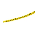 HellermannTyton Helagrip Slide-On Pre-Printed Cable Marker Black Legend Yellow PVC, 3 mm Max Cable, 1 mm Min Cable 901-10271