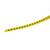 HellermannTyton Helagrip Slide-On Pre-Printed Cable Marker Black Legend Yellow PVC, 3 mm Max Cable, 1 mm Min Cable 901-10271
