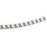 HellermannTyton Helagrip Slide-On Cable Marker Black Pre-Printed Legend "9" for 1-3 mm Cable 901-10276