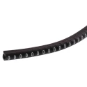 HellermannTyton Helagrip Slide-On Cable Marker, White Pre-Printed "0" for 4 mm to 9 mm Cable Black 901-10305