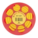 HellermannTyton Helagrip Slide-On Cable Marker, Pre-Printed Black '4', Yellow Marker, Fits 4 mm to 9 mm Cable 901-10309
