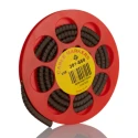 HellermannTyton Helagrip Slide-On Pre-Printed Cable Marker, White Legend "1", Brown PVC, 4-9 mm Cable Diameter, 901-10306